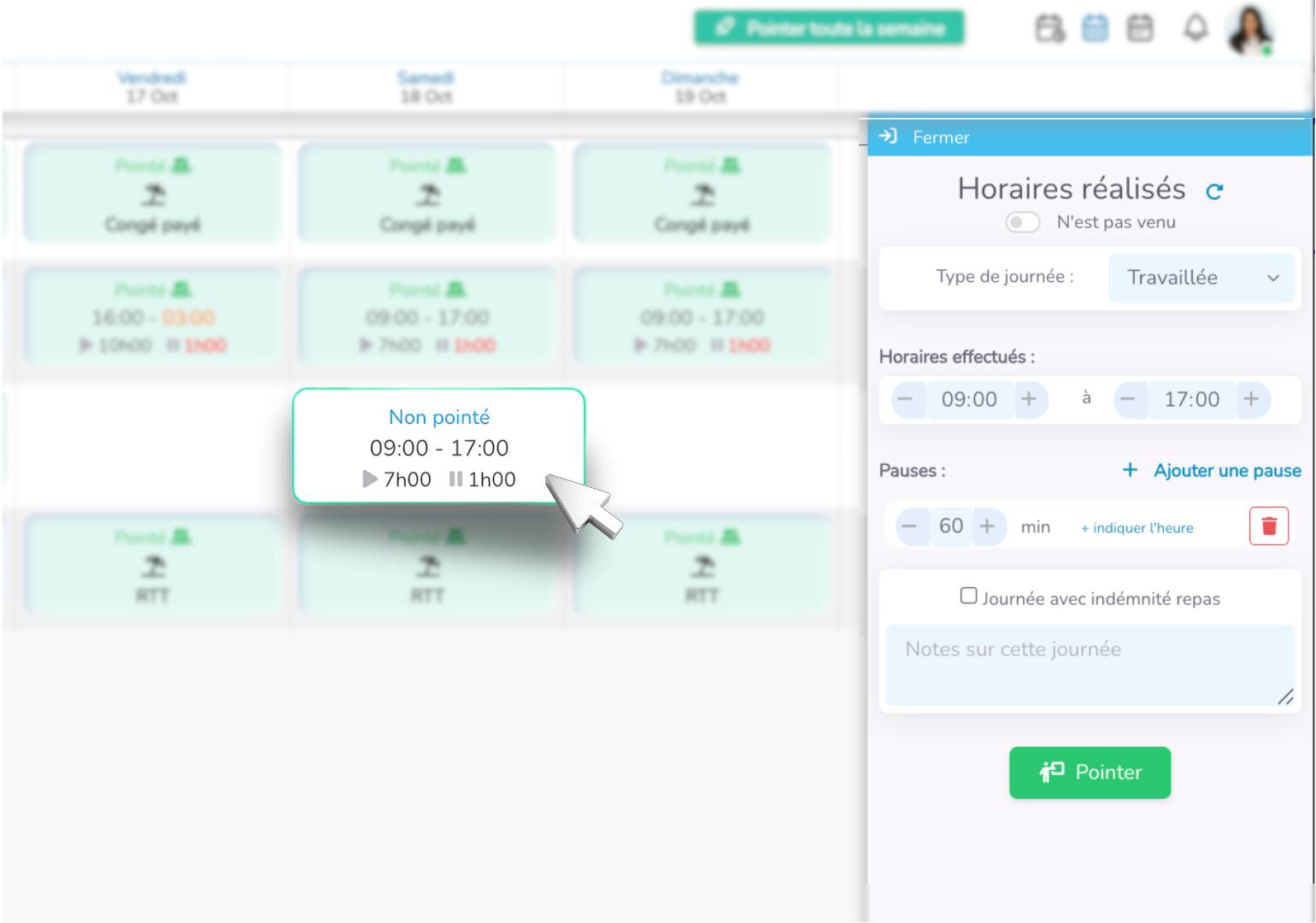 Confirmer les heures réalisées Confirmer les heures réalisées